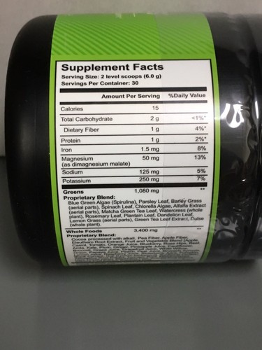 It Works! Greens Blend Chocolate Flavor 6.35 oz. Alkalize - New, Sealed