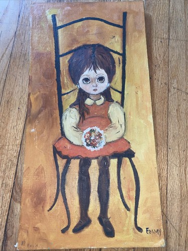 Margaret Keane 70s ヴィンテージ ポスター 額付「ALONE