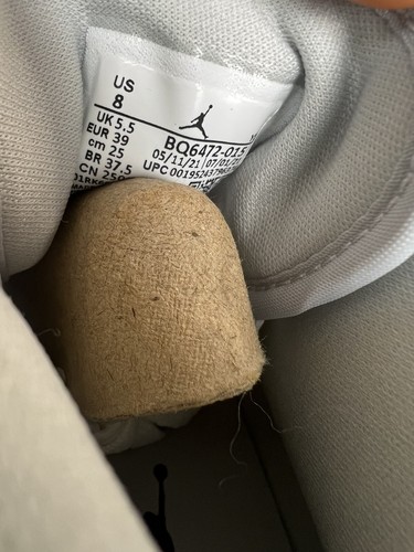 Pre-owned Jordan Wmns Air  1 Mid Grey Fog Bq6472-015 Women's Size 8 / Men's Size 6.5 In White