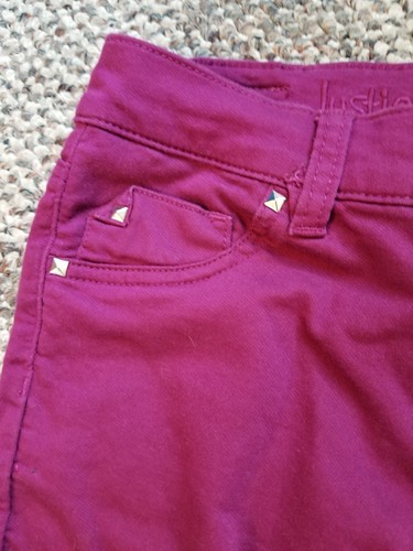 Justice Premium Girls Jeans 14R Simply Low Jeggungs stretch 14 Purple Maroon