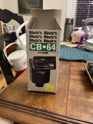 Vintage BLACK'S CB64 CB-64 Electronic Flash Multi Dedicated for SLR 35mm Cameras