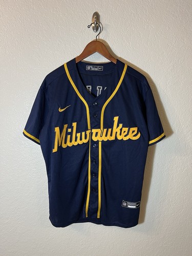Milwaukee Brewers Yelich ユニフォーム 22 Men's Nike Christian Yelich Powder Blue Milwaukee Brewers