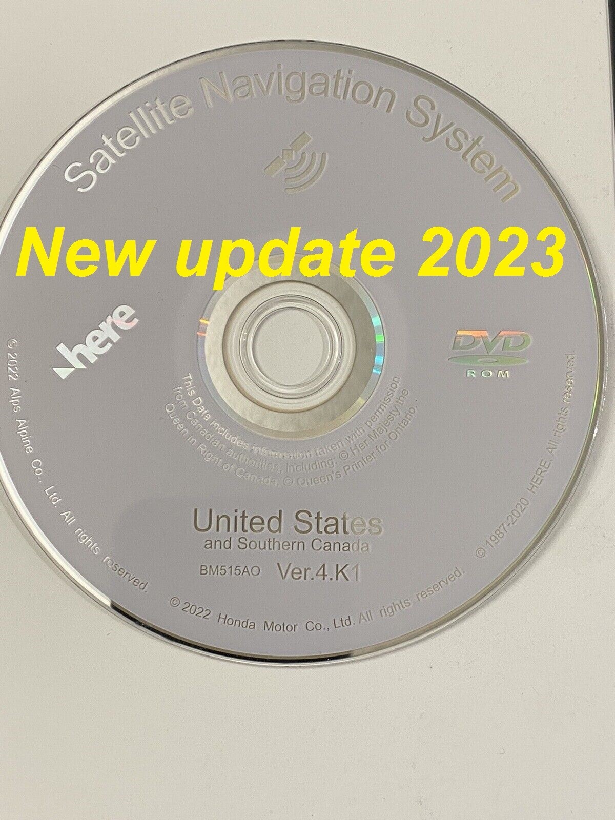 DVD-ROM版 Interface 2023 2006-2009 Honda MDX DVD Map Update 2023 | S26AC10E00213001