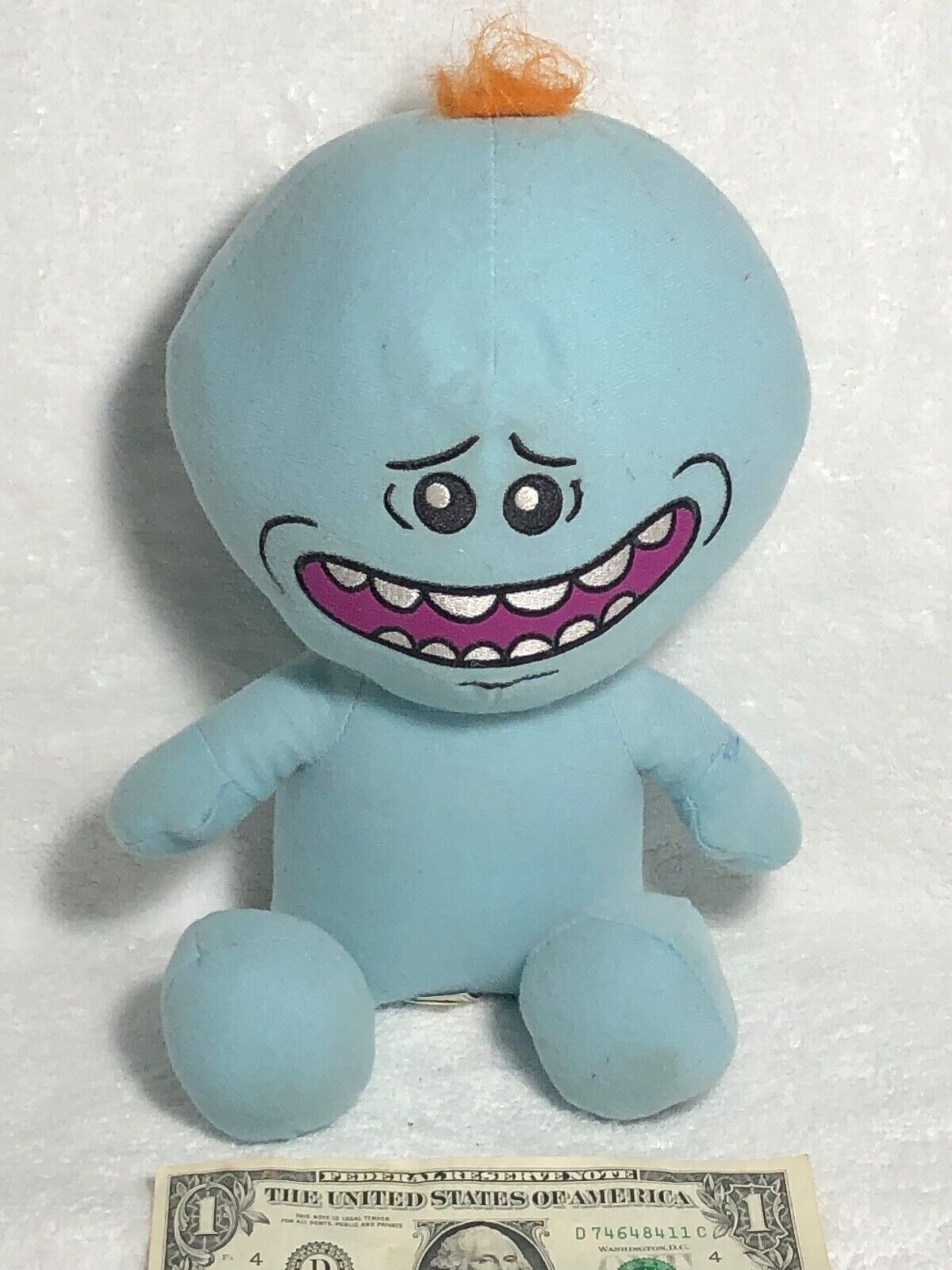 Cute Rick & Morty Mr. Meeseeks Plush Baby Blue Doll Adult Swim 2018 Toy Factory!