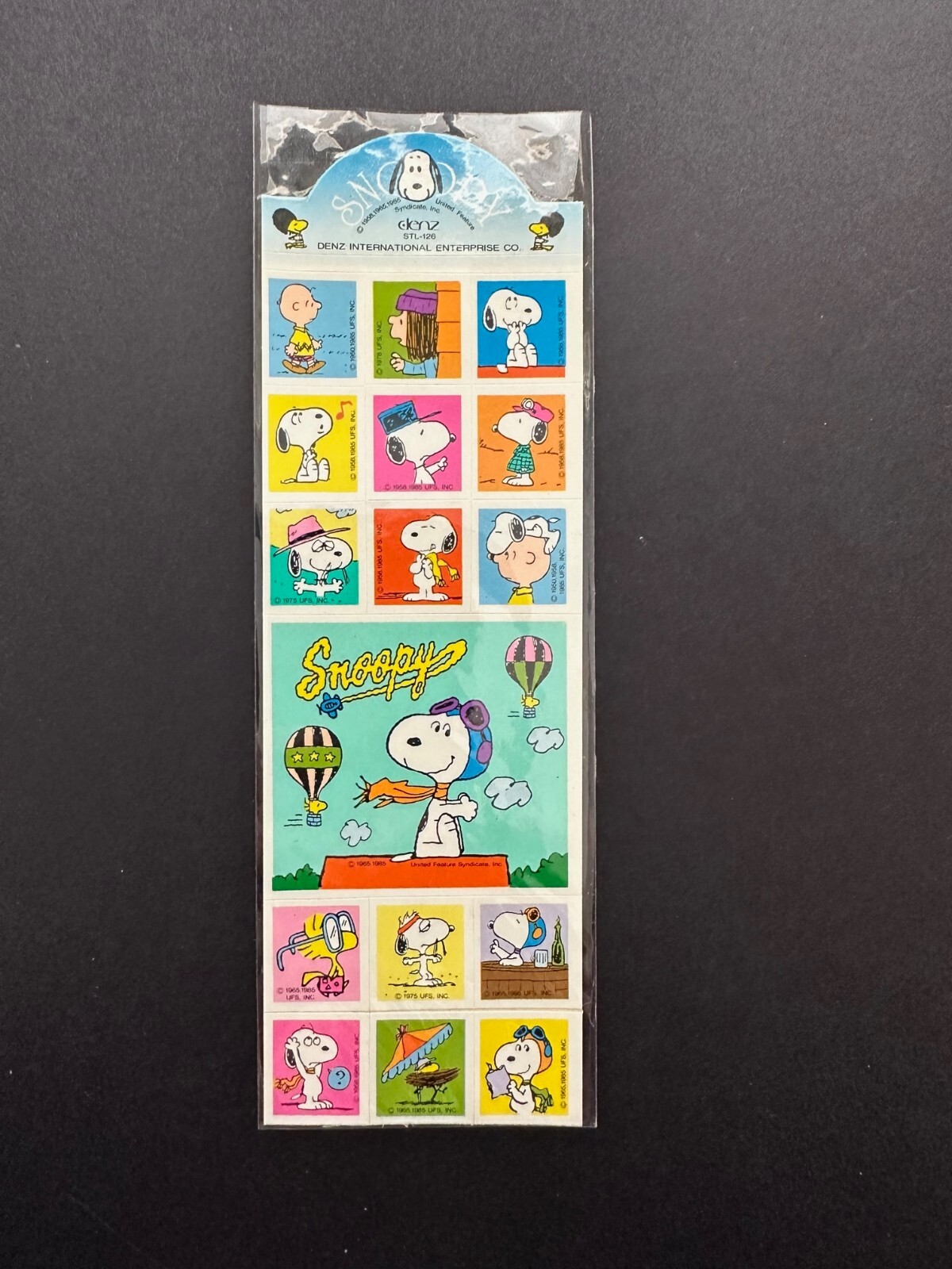 RARE Snoopy Stickers Denz Squares Peanuts Spike Charlie RARE Snoopy Stickers Denz Squares Peanuts Spike Charlie