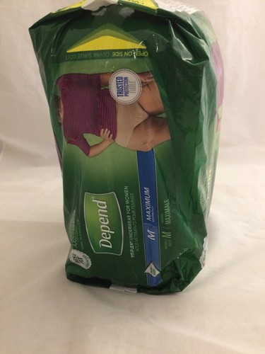 Depend for Women Underwear Fit-Flex 18 Count Size M New in Package