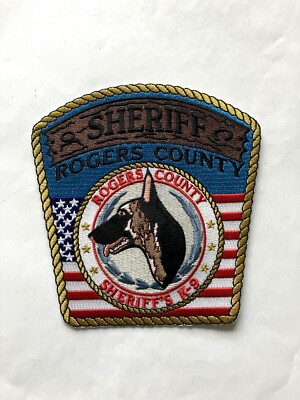 Obsolete Rogers County Sheriff K-9 patch, Oklahoma