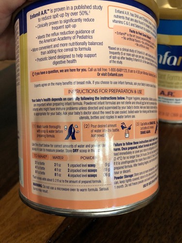 6 Cans Enfamil A.R. Infant Powder Formula 12.9 oz. 8/2020