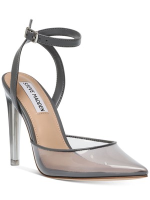 

STEVE MADDEN Женские серые полупрозрачные туфли-лодочки Alessi с острым носком на шпильке, размер 6 м, Серый, ALES05S1-055