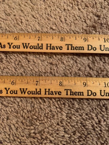 Lot Of 2 Vintage Coca Cola 12inch Wooden Rulers. Great Condition!