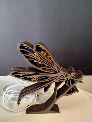 HiPark Dragonfly Home Decor. Recycled Wood Dragonfly