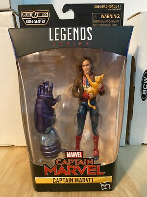 MARVEL LEGENDS 6'' CAPTAIN MARVEL in Bomber Jacket Figure Kree Sentry BaF Series