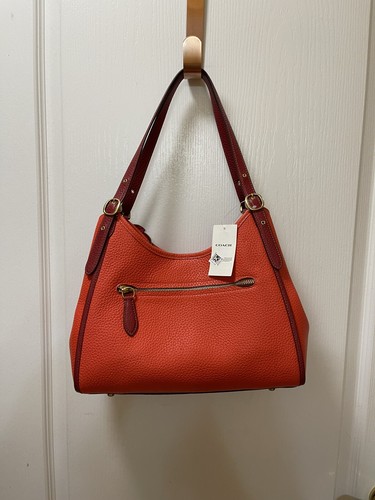 バッグ Coach Red Pony Hair Leather Shoulder Bag Coach | Bags | Coach Red Pony Hair Limited Edition Turnlock
