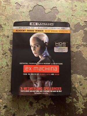 Ex Machina (4K UHD+Blu-ray+Digital, 2015) BRAND NEW w/ OOP Slipcover