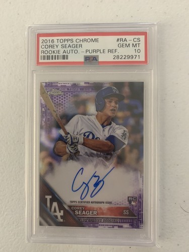 その他 COREY SEAGER Topps Chrome auto blue Nothing But Cards on X: 