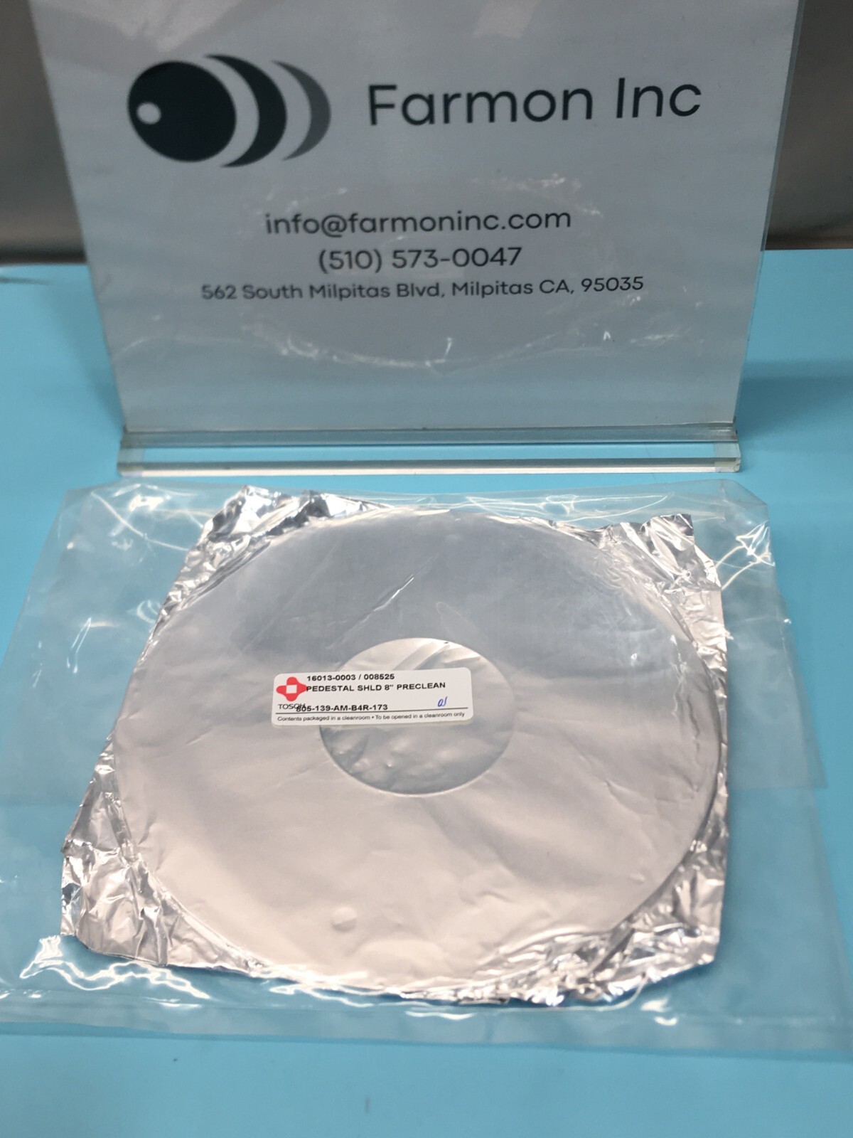 TOSOH 805-016-ag-b4r-222 PRE-CLEAN II SHIELD 8", 167606