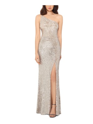 XSCAPE Womens Spaghetti Strap Full-Length Formal Empire Waist Dress