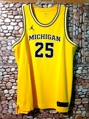 Michigan jordan basketball best sale jersey