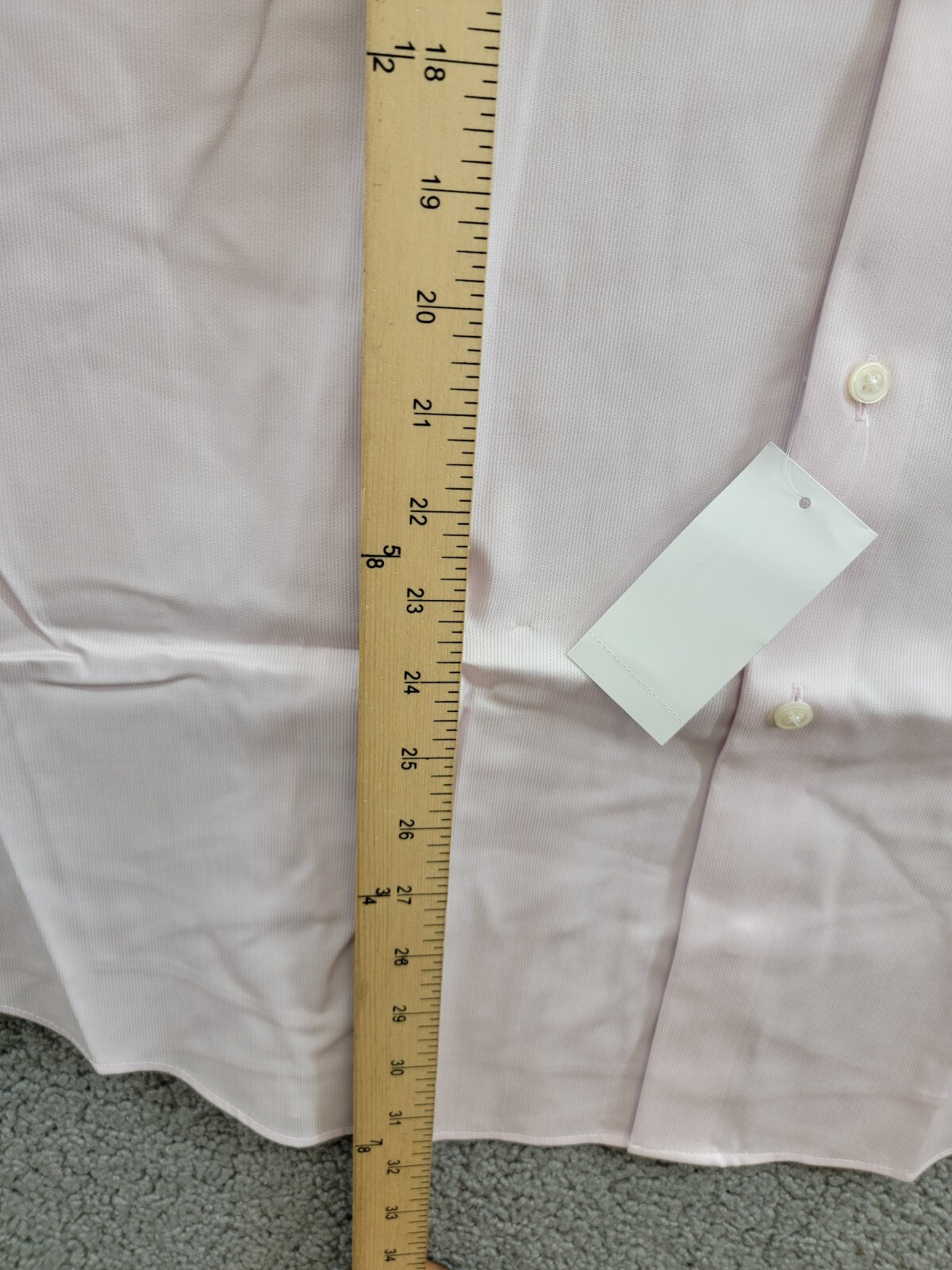 Calvin Klein Steel Plus Regular Fit Modern Pin Cord Dress Shirt Men's 17 32-33 - Picture 8 of 16