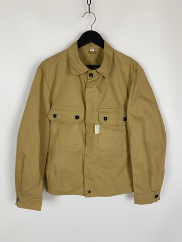 BRITISH WORK JACKET 60s 70s vintage ユーロ Vintage 1970s Sun Faded Navy Boxy Work Wear Corporation