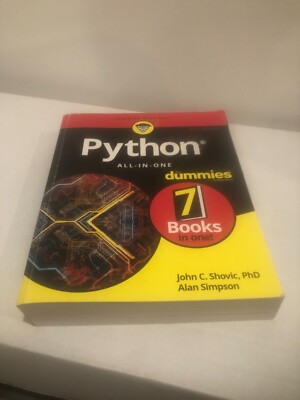 Python All-in-One For Dummies 2nd Edition by John C. Shovic Paperback