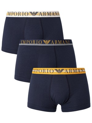 

Мужские плавки Emporio Armani (3 шт.), синие, Синий, 111357-3F723-70435