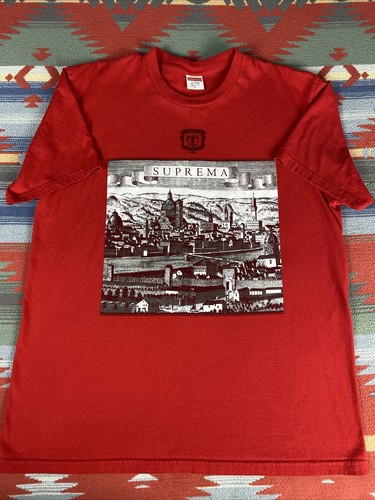 Supreme Fiorenza tee mens sz L Red T-shirt Suprema SS18 | eBay