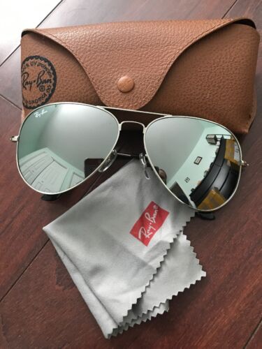 Ray Ban Aviator Silver Frame / Silver Mirrored Small