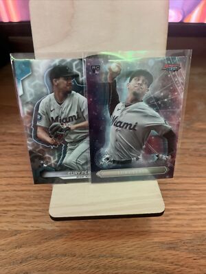 Eury Perez Topps Rookie Card Lot x2. Miami Marlins Superstar