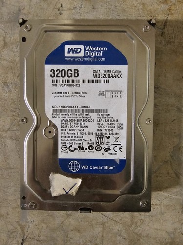 外付けハードディスク・ドライブ WD Caviar Blue 320GB HDD WD3200AAKS Amazon.com: Western Digital Caviar Blue 320 GB Bulk/OEM Hard