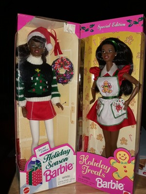 Holiday Season and Holiday Treats Barbie Dolls