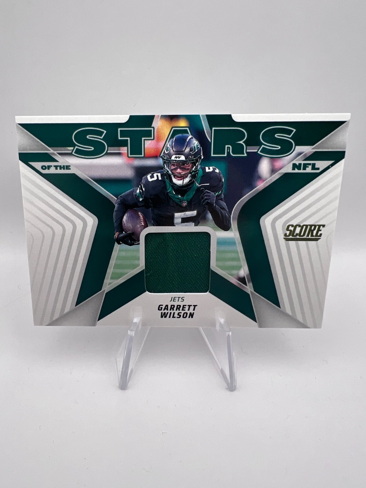 ゼイ・ジョーンズ [パッチカード] Garrett Wilson - 2025 Score Stars of the NFL Jersey #SNJ-GWN Jets