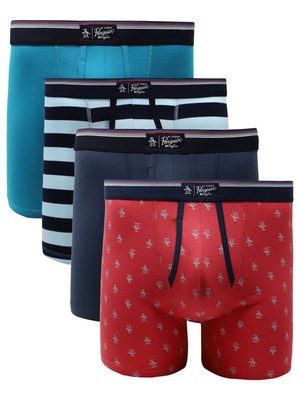 

Комплект из 4 трусов-боксеров PENGUIN Intimates темно-синего цвета, Navy, RPMC403