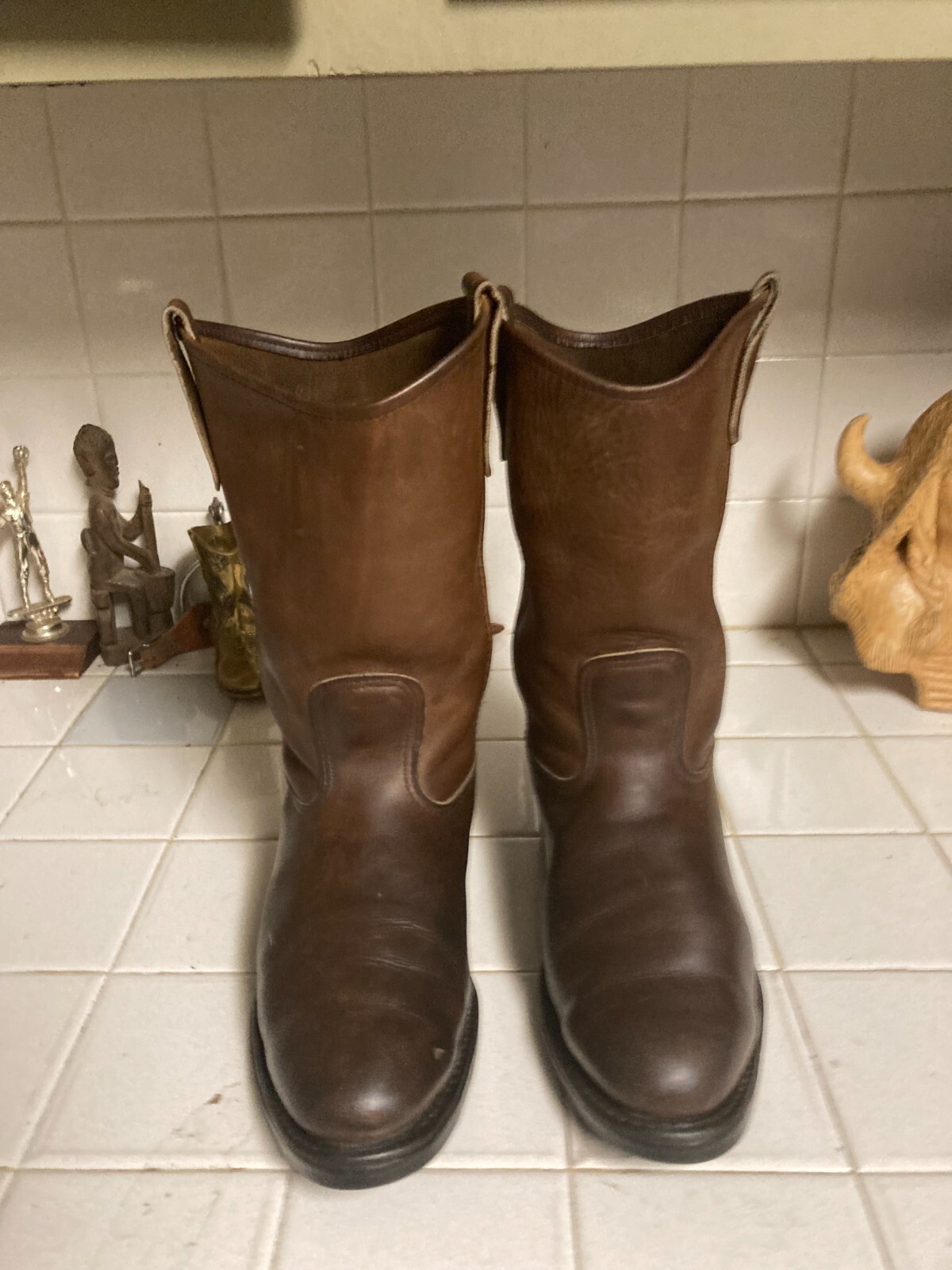 Red Wing 1155 90s Vintage Pecos Boots Vertical Feather Tag