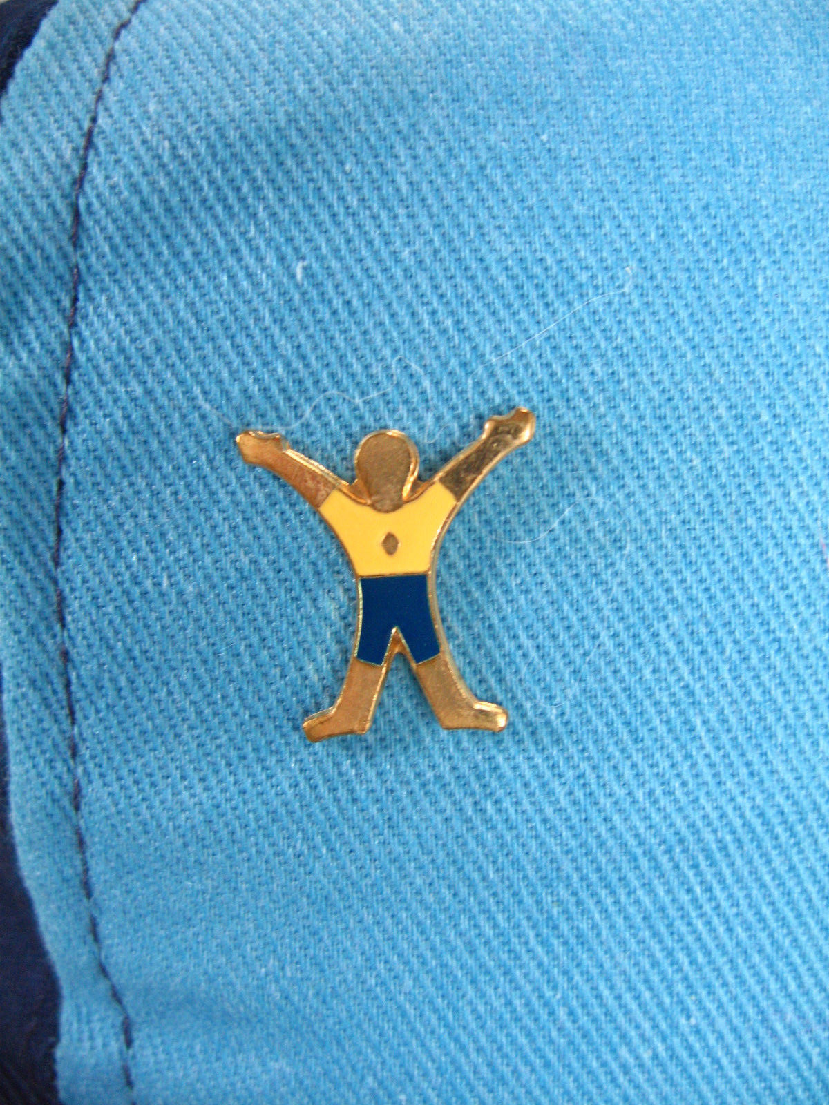 WEBELOS BOY SCOUT BLUE HAT CAP WITH PIN YOUTH SMALL MEDIUM SNAP BACK ADJUSTABLE