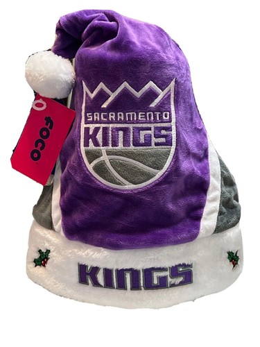 NBA Sacramento Kings Holiday Christmas Santa Hat