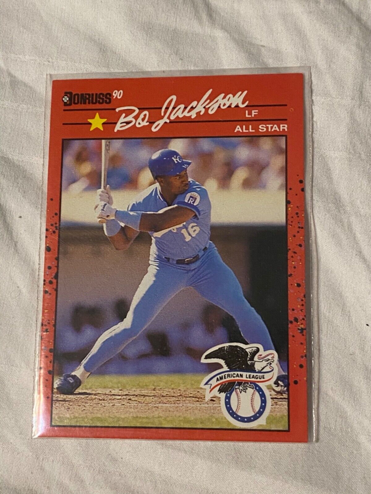 RARE Bo Jackson TRIPLE ERROR 1990 DONRUSS All Star NO DOT/TM RARE Bo Jackson TRIPLE ERROR 1990 DONRUSS All Star NO DOT/TM