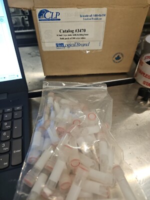 50 Biological  CLP 0.5mL Micro Centrifuge Cryo Tube Vials Caps 3470 locking base