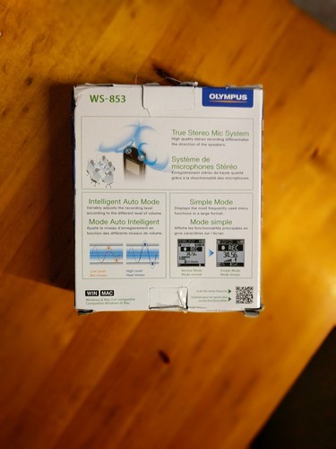 Olympus WS-853 8GB Digital Voice Recorder Black