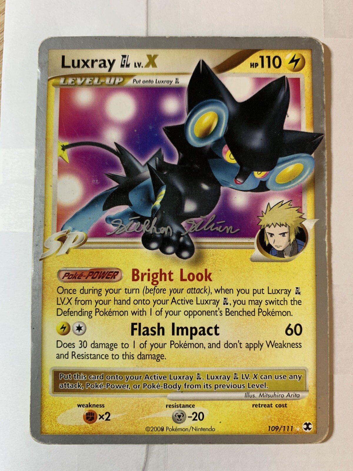 LUXRAY GL LV.X - 9/111 - Rising Rivals - RARE - 2009