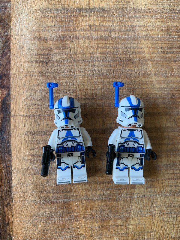 2 Figurines Lego Star Wars Clone Trooper Officer, 501st - Minifig Sw1246 - 75345