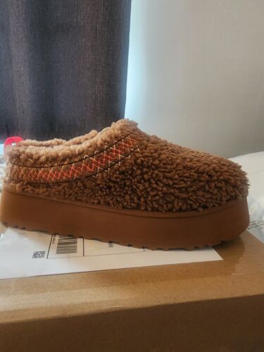 UGG Tazz UGG Braid Hardwood Platform Clog Slippers Women's