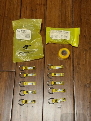 Python D-Ring Attachment DR-0.5x2.25 1500003 (Qty of 10) + (1) @ 1''  Quick Wrap