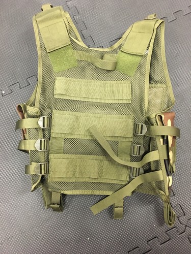 Lancer Tactical 1000D Nylon Cross Draw Combat Vest - Woodland