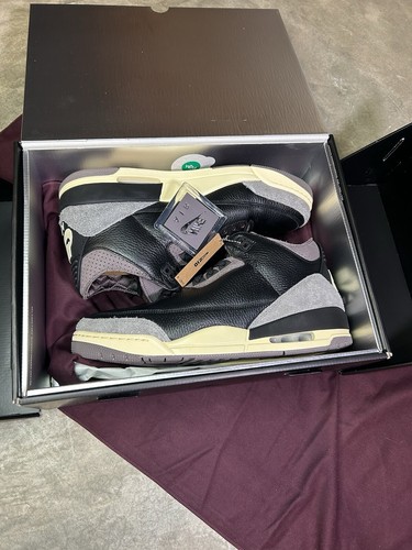 Pre-owned Jordan Sz 13m -a Ma Maniere X Air  3 While You Were Sleeping Fz4811-001 Ships Now In Black