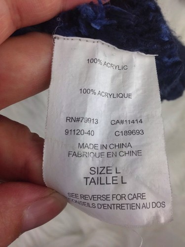 Motherhood Maternity sweater Large blue warm Duster Cardigan Wrap