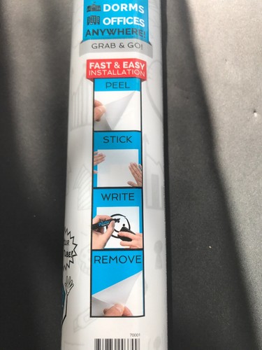 WRITEY BOARD 12 IN. H X 18 IN. W DRY ERASE BOARD SELF-ADHESIVE 70001.