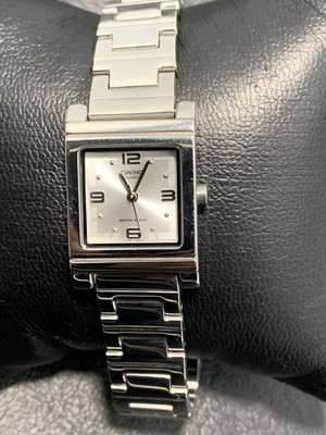 Women's Watch Casio LTP1237D-7A,  Silvertone Bracelet Watch, Silvertone Dial