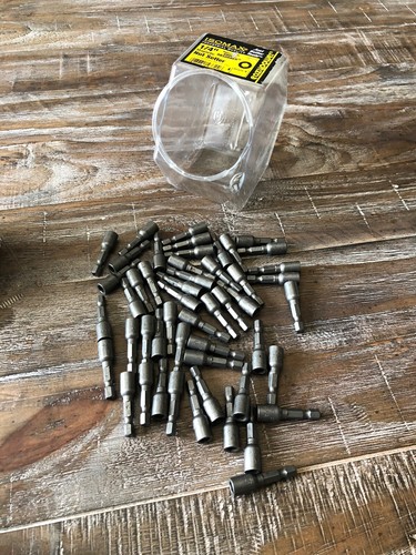 Set Of 50 Isomax 00324 Magnetic Nutsetter, 1/4in Hexagonal