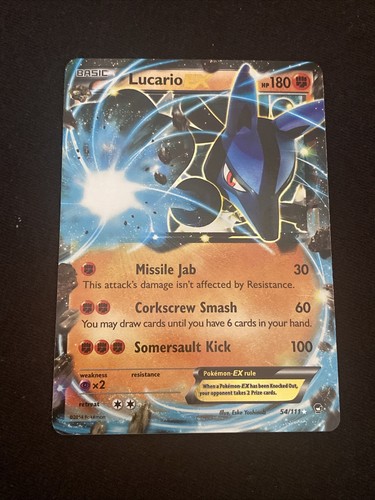 Lucario EX Ultra Rare 54/111 XY Furious Fists LP-NM Pokemon